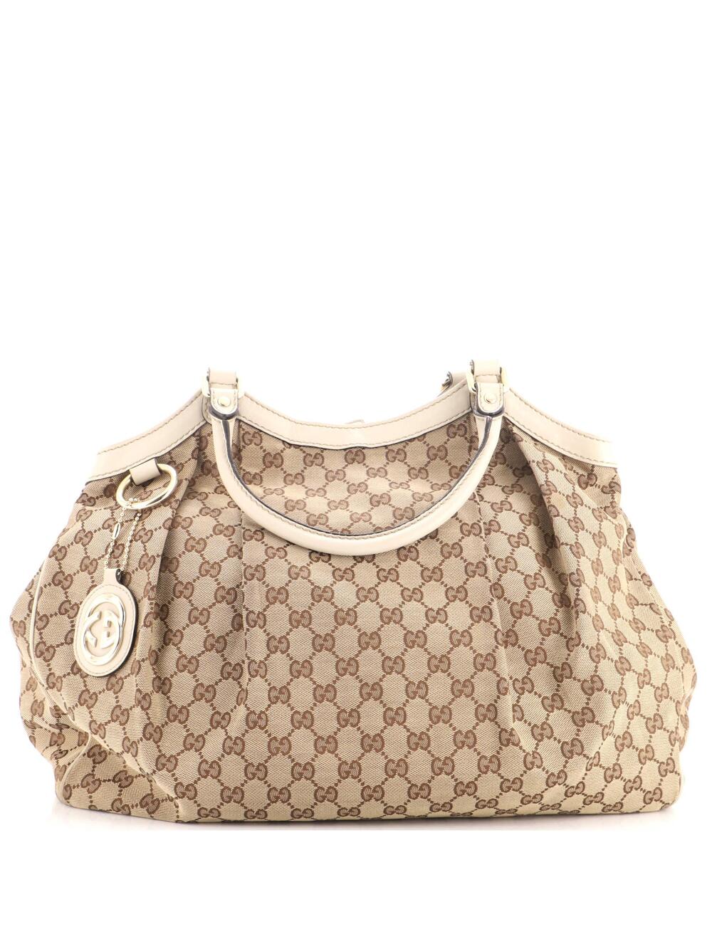 Gucci Sukey Tote Gg Canvas With Leather #370548G66B